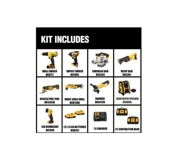 DEWALT Cordless 9 Tools (Raffle 241120832P) - Image 3